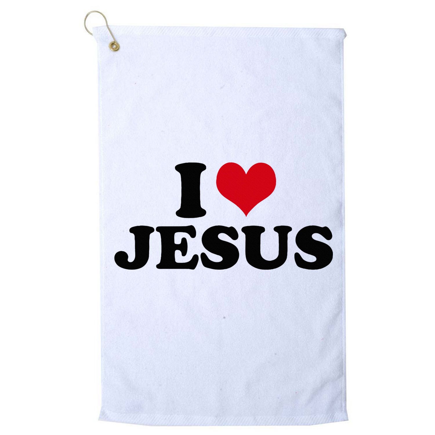 I Love Jesus Golf Towel