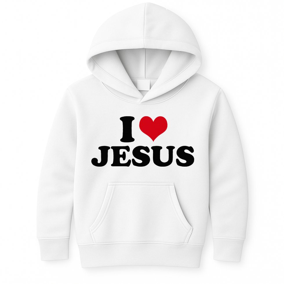 I Love Jesus Kids Hoodie