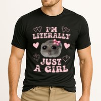 Im Literally Just A Girl Sad Hamster Meme Cooling Performance Crew T-Shirt