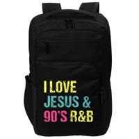 I Love Jesus And 90s R&B RnB Music Lover Vintage Retro Impact Tech Backpack