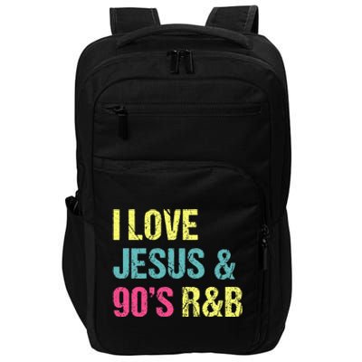 I Love Jesus And 90s R&B RnB Music Lover Vintage Retro Impact Tech Backpack