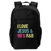 I Love Jesus And 90s R&B RnB Music Lover Vintage Retro Daily Commute Backpack