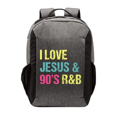 I Love Jesus And 90s R&B RnB Music Lover Vintage Retro Vector Backpack