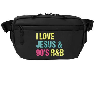 I Love Jesus And 90s R&B RnB Music Lover Vintage Retro Crossbody Pack