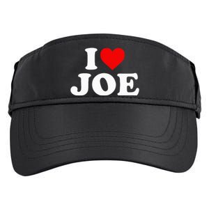 I Love Joe Biden Heart Gift Adult Drive Performance Visor