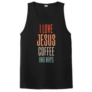 I Love Jesus Coffee And Naps Gift PosiCharge Competitor Tank