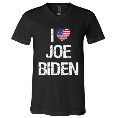 I Love Joe Biden V-Neck T-Shirt