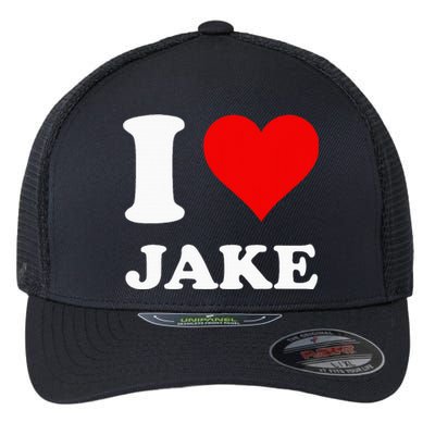 I Love Jake Flexfit Unipanel Trucker Cap