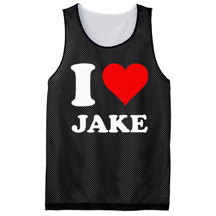 I Love Jake Mesh Reversible Basketball Jersey Tank