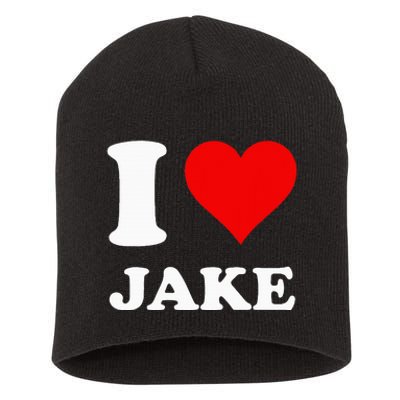 I Love Jake Short Acrylic Beanie