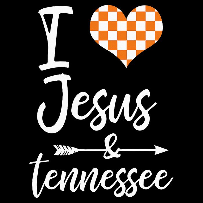 I Love Jesus And Tennessee Orange Heart Cute Fan Visor