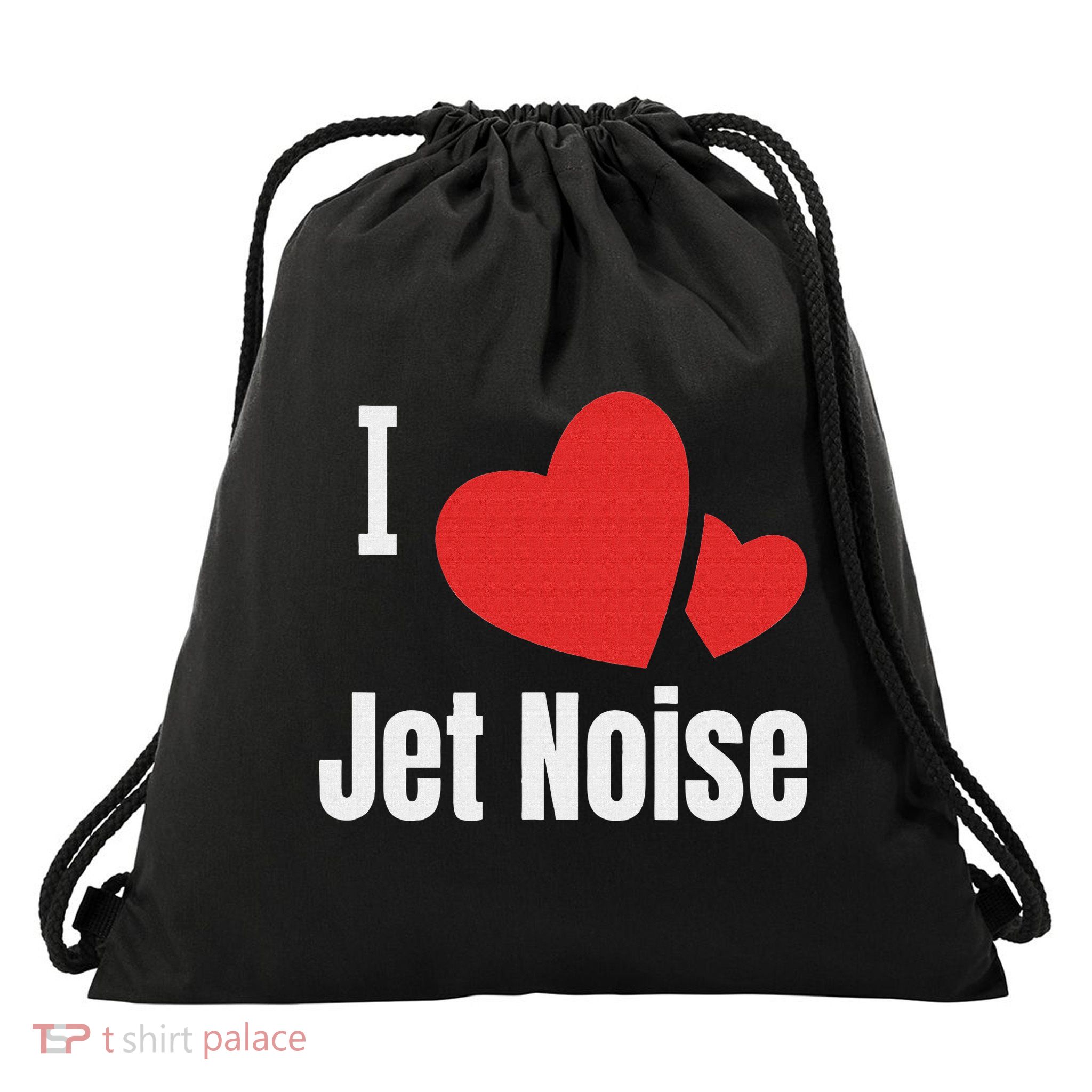 I Love Jet Noise Airplane Mechanic Pilot Flight Drawstring Bag
