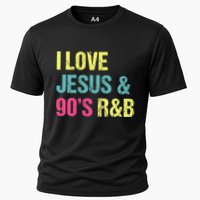I Love Jesus And 90s R&B Rnb Music Lover Cooling Performance Crew T-Shirt