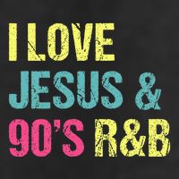 I Love Jesus And 90s R&B Rnb Music Lover Adult Drive Performance Visor