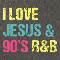 I Love Jesus And 90s R&B Rnb Music Lover Cotton Canvas Backpack
