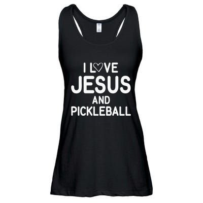 I Love Jesus And Pickleball Funny Jokes Sarcastic Ladies Essential Flowy Tank