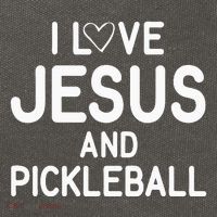 I Love Jesus And Pickleball Funny Jokes Sarcastic Cotton Canvas Backpack