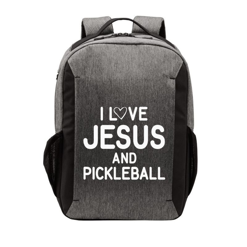 I Love Jesus And Pickleball Funny Jokes Sarcastic Vector Backpack