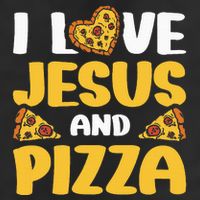 I Love Jesus And Pizza 11oz C Handle Ceramic Mug
