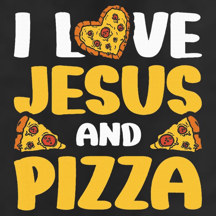 I Love Jesus And Pizza 11oz C Handle Ceramic Mug