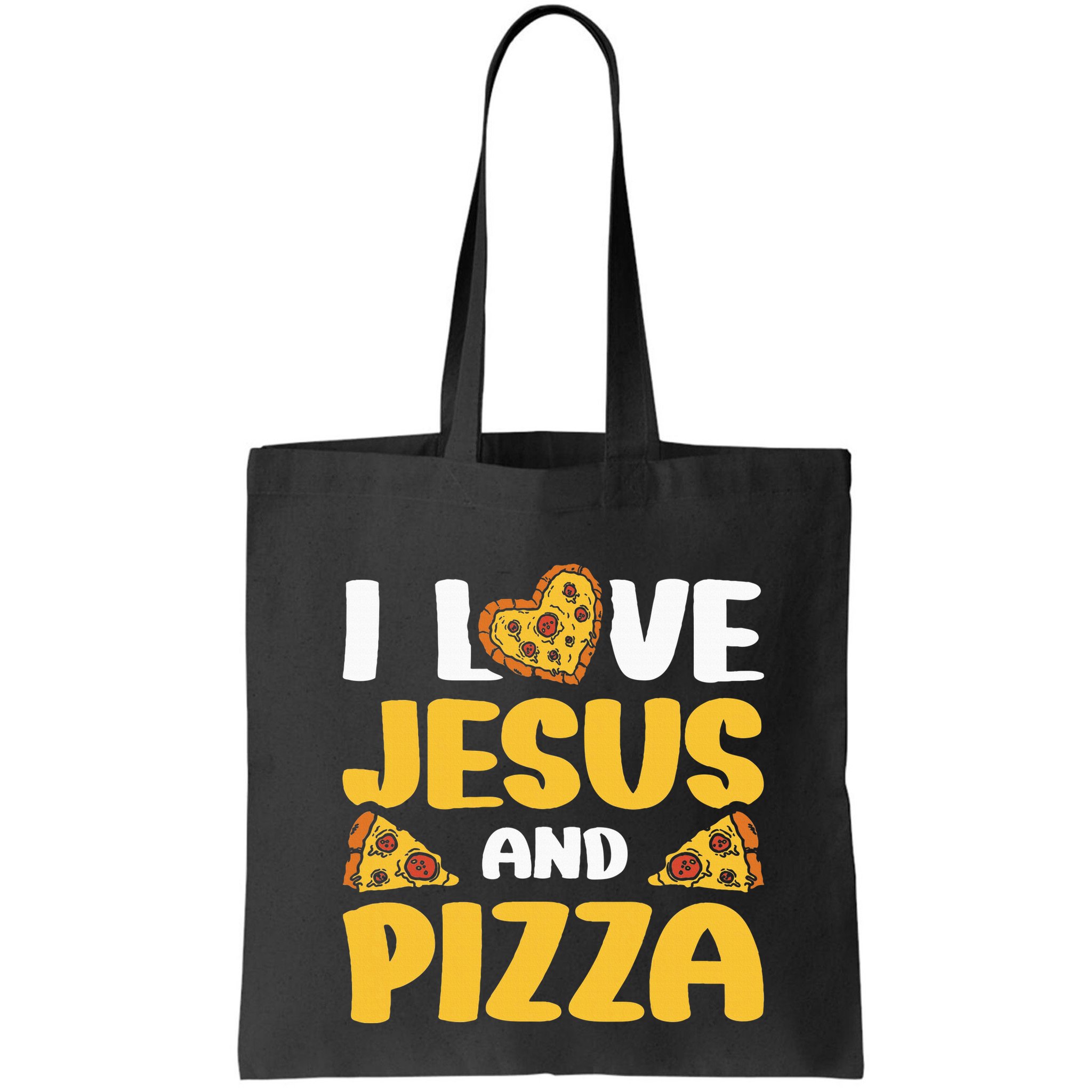 I Love Jesus And Pizza Bag