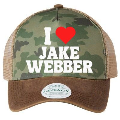 I Love Jake Webber I Heart Jake Webber Legacy Tie Dye Trucker Hat