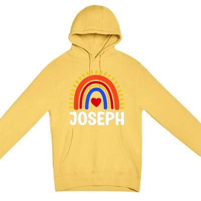 I Love Joseph Cute Joseph Rainbow Premium Pullover Hoodie