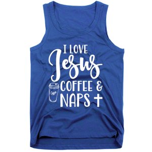 I Love Jesus Coffee And Naps Cute Funny Christian Gift Tank Top