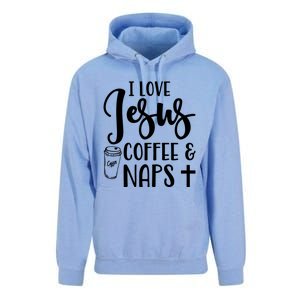 I Love Jesus Coffee And Naps Cute Funny Christian Gift Unisex Surf Hoodie