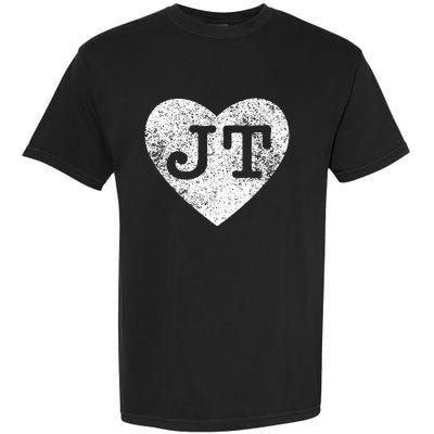 I love JT vintage heart Garment-Dyed Heavyweight T-Shirt