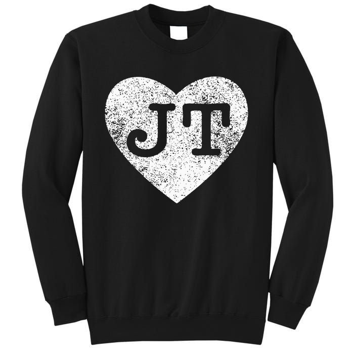 I love JT vintage heart Sweatshirt