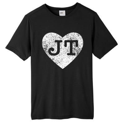 I love JT vintage heart Tall Fusion ChromaSoft Performance T-Shirt