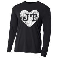 I love JT vintage heart Cooling Performance Long Sleeve Crew