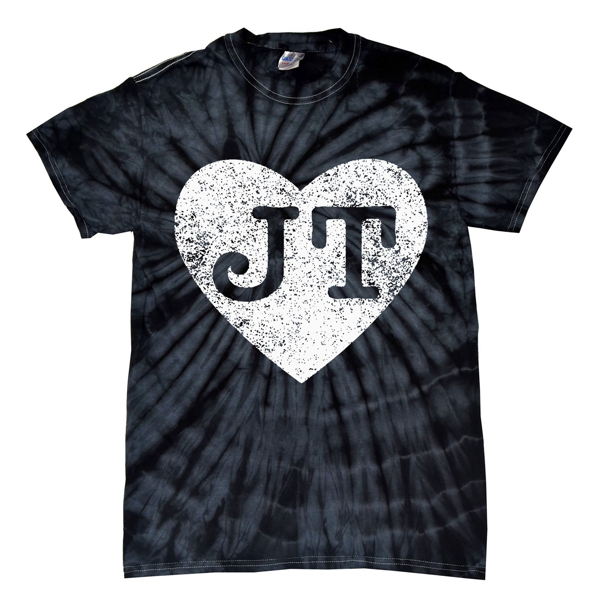 I love JT vintage heart Tie-Dye T-Shirt