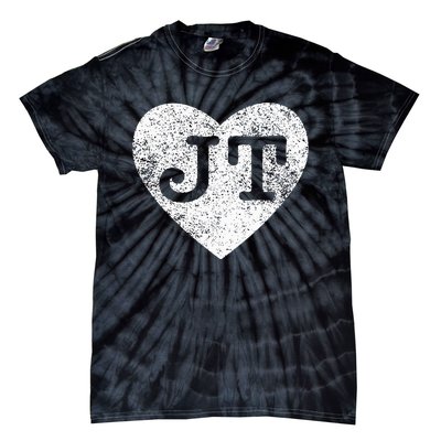 I love JT vintage heart Tie-Dye T-Shirt