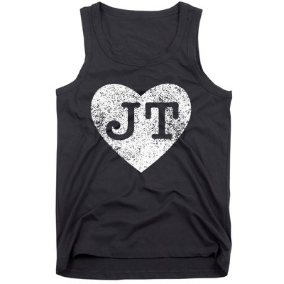 I love JT vintage heart Tank Top