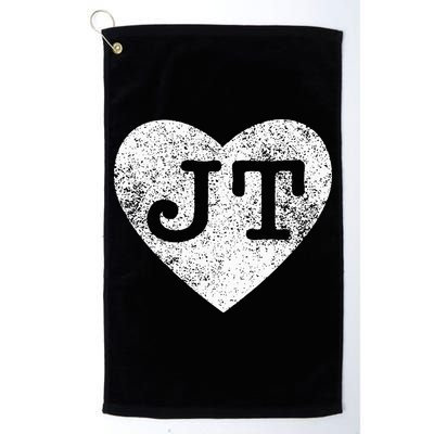 I love JT vintage heart Golf Towel