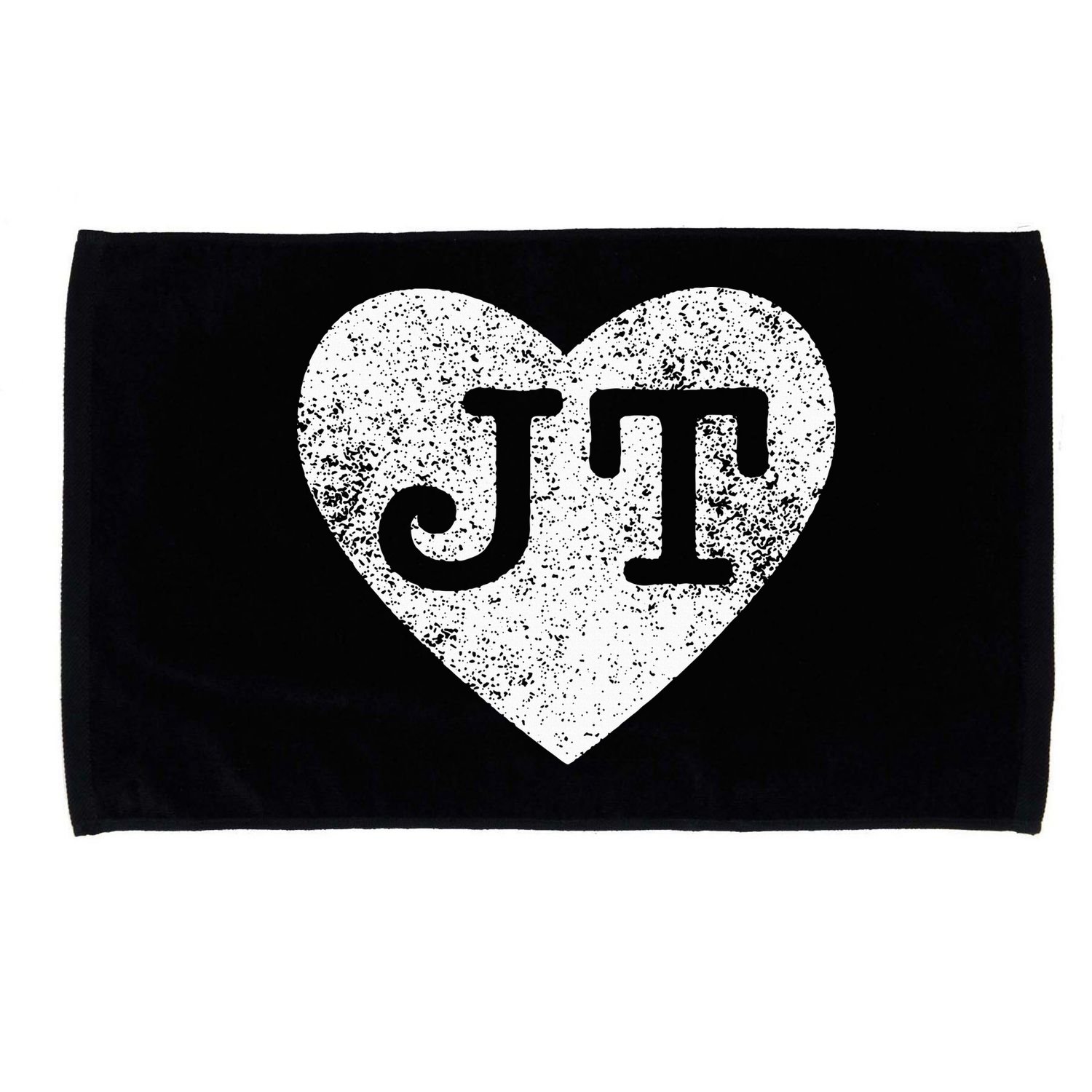 I love JT vintage heart Microfiber Hand Towel