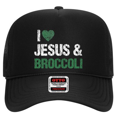 I Love Jesus And Broccoli Lover Funny Vegetable Veggies Food Trucker Hat