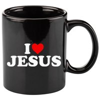 I Love Jesus - Heart  11oz C Handle Ceramic Mug