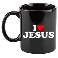 I Love Jesus - Heart  11oz C Handle Ceramic Mug