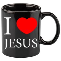 I Love Jesus Simple Logo 11oz C Handle Ceramic Mug