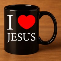I Love Jesus Simple Logo 11oz C Handle Ceramic Mug