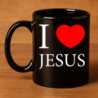 I Love Jesus Simple Logo 11oz C Handle Ceramic Mug