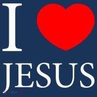 I Love Jesus Simple Logo Performance Shirt