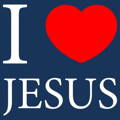 I Love Jesus Simple Logo T-Shirt