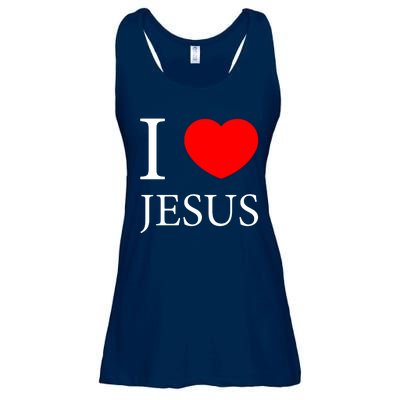 I Love Jesus Simple Logo Ladies Essential Flowy Tank