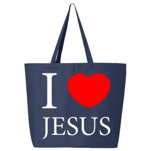 I Love Jesus Simple Logo 25L Jumbo Tote