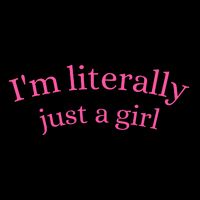 IM Literally Just A Girl Zip Tote Bag