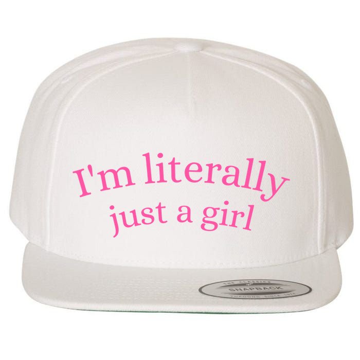 IM Literally Just A Girl Wool Snapback Cap